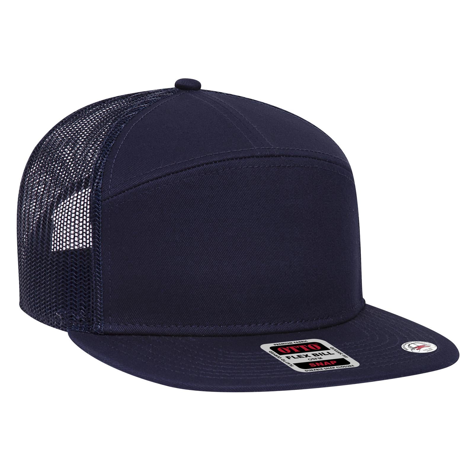OTTO CAP "OTTO SNAP" 7 Panel Mesh Back Trucker Snapback Hat