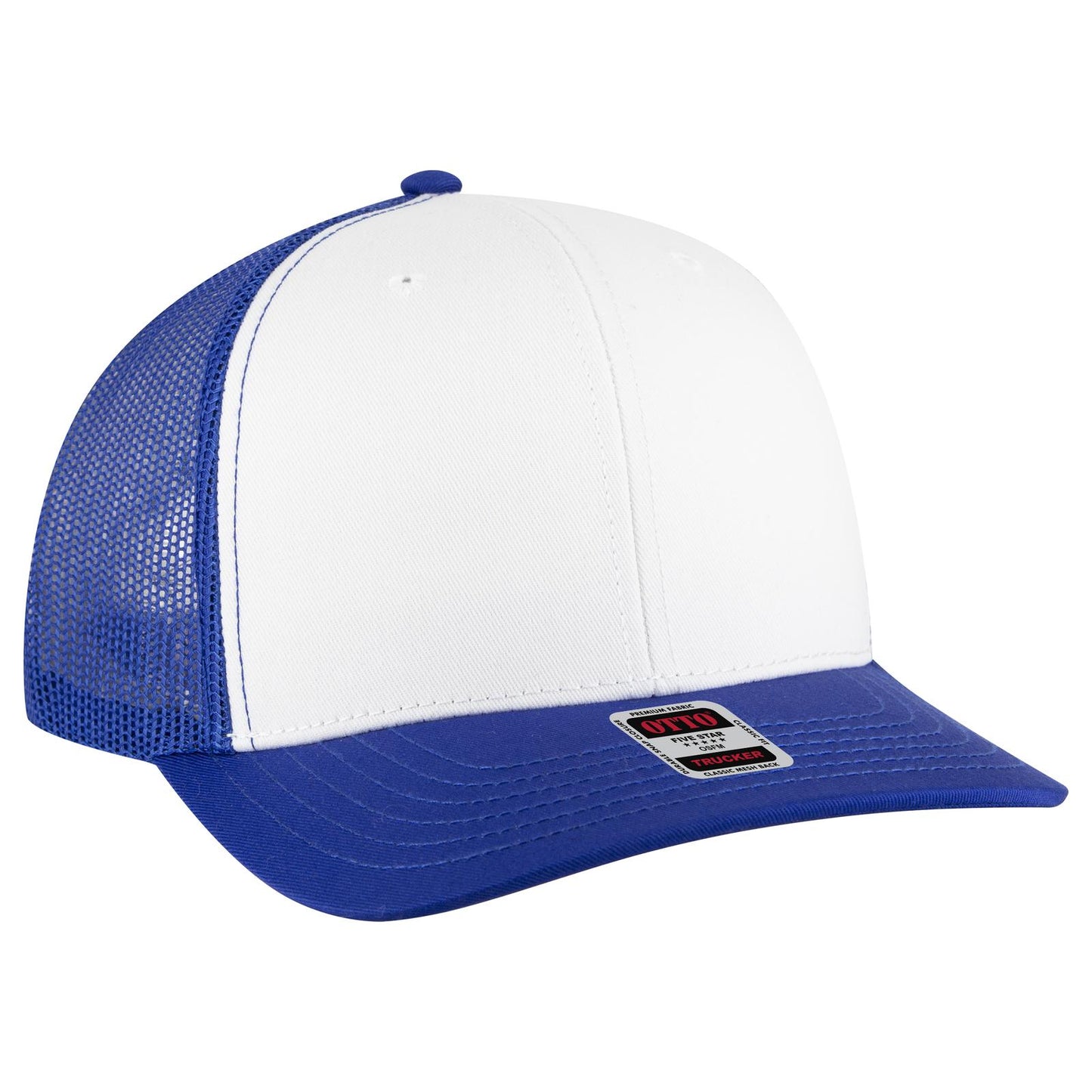 OTTO CAP 6 Panel Mid Profile Mesh Back Trucker Hat 112-1