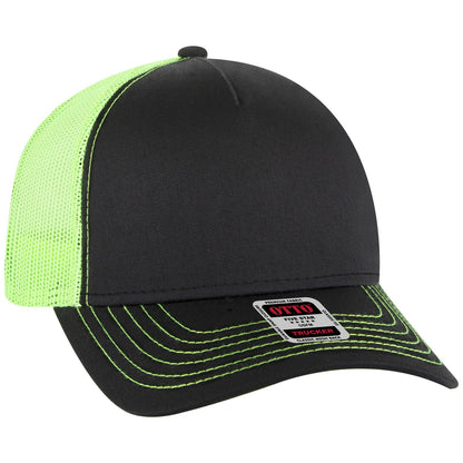 OTTO CAP 5 Panel Low Profile Mesh Back Trucker Hat 102-664