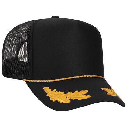 OTTO CAP 5 Panel High Crown Mesh Back Trucker Hat 39-165