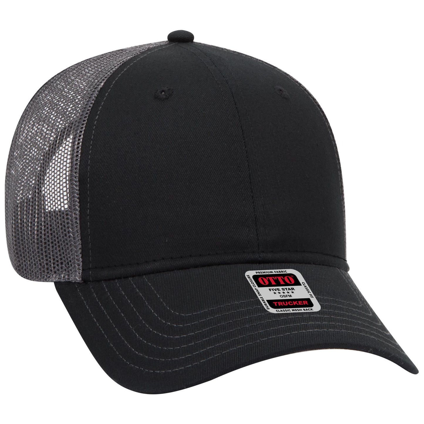 OTTO CAP 6 Panel Low Profile Mesh Back Trucker Hat 83-1239