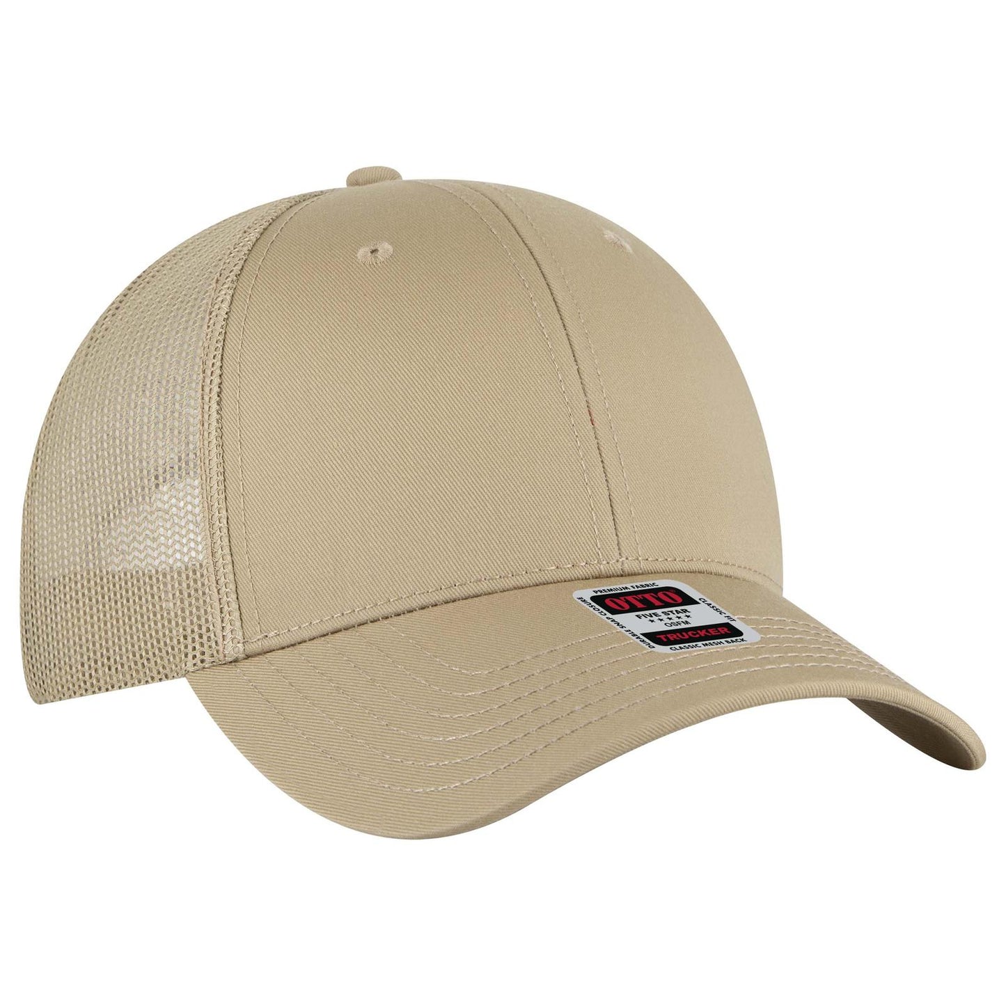 OTTO CAP 6 Panel Low Profile Mesh Back Trucker Hat 83-1239