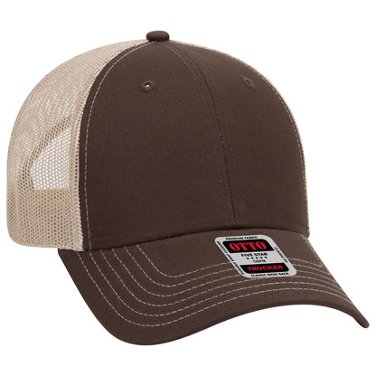 OTTO CAP 6 Panel Low Profile Mesh Back Trucker Hat 83-1239