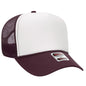 OTTO CAP 5 Panel Mid Profile Mesh Back Trucker Hat 32-467