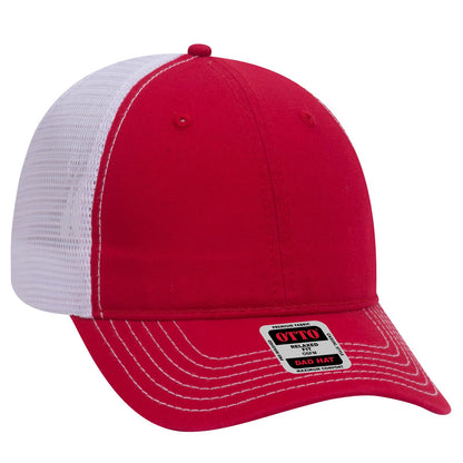 OTTO CAP 6 Panel Low Profile Mesh Back Trucker Dad Hat 121-858