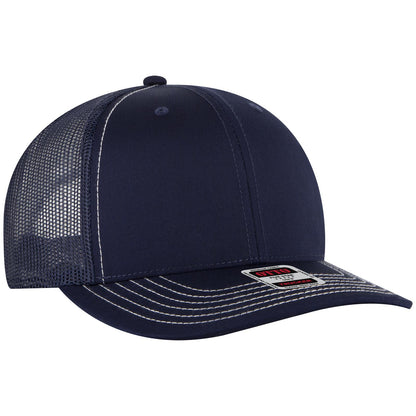 OTTO CAP 6 Panel Mid Profile Mesh Back Trucker Hat 112-1