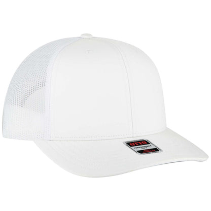 OTTO CAP 6 Panel Mid Profile Mesh Back Trucker Hat 112-3