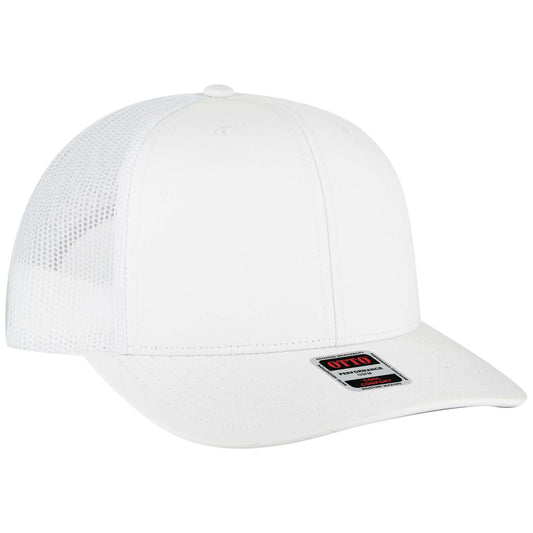 OTTO CAP 6 Panel Mid Profile Mesh Back Trucker Hat 112-3