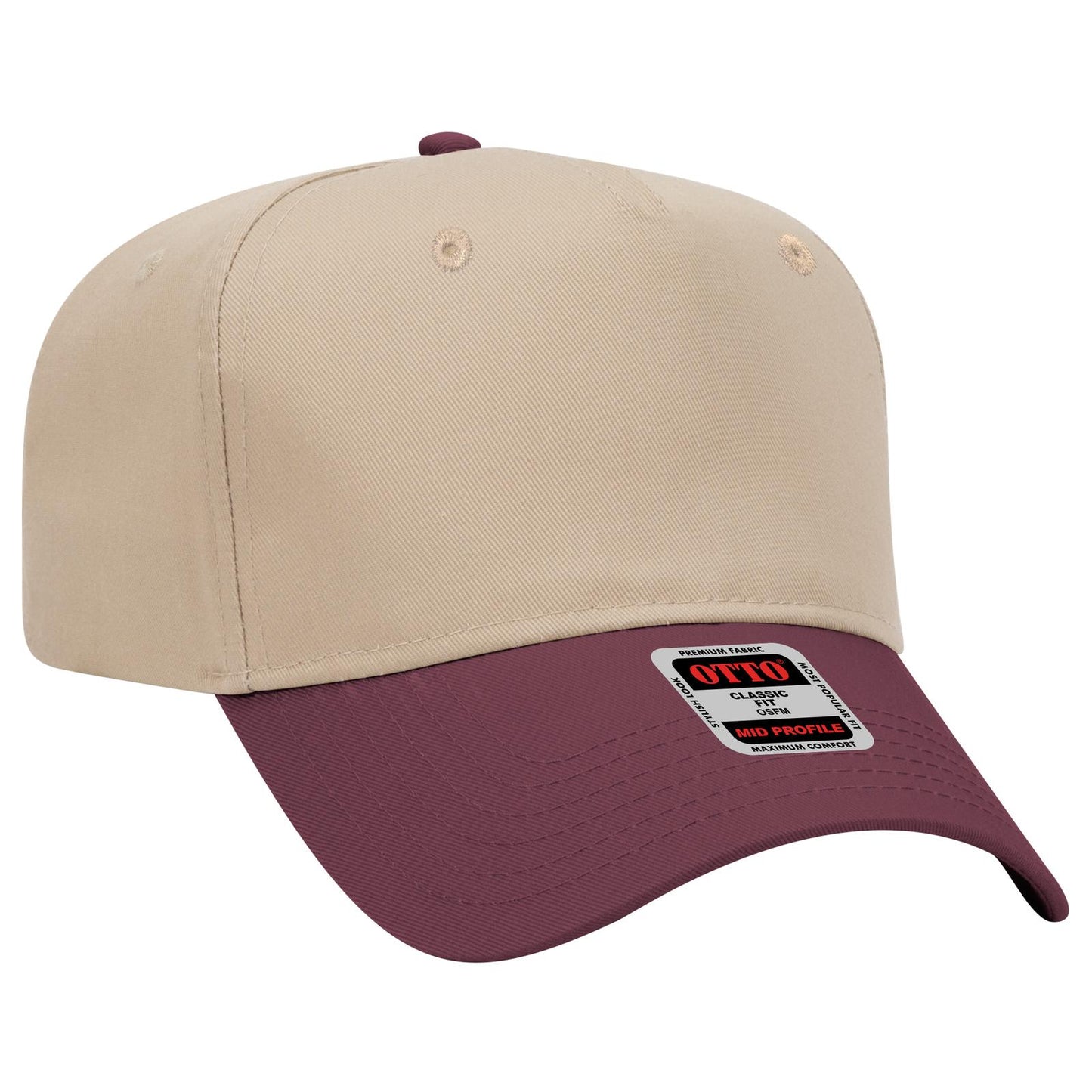 OTTO CAP 5 Panel Mid Profile Baseball Cap 31-069