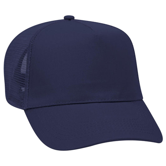 OTTO CAP 5 Panel Mid Profile Mesh Back Trucker Hat 32-1104