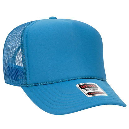 OTTO CAP 5 Panel High Crown Mesh Back Trucker Hat 39-165