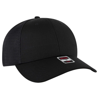 OTTO CAP "OTTO FLEX" Fitted 6 Panel Low Profile Mesh Back Trucker Hat 135-2