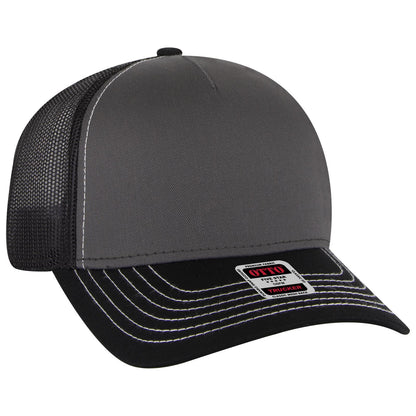OTTO CAP 5 Panel Low Profile Mesh Back Trucker Hat 102-664