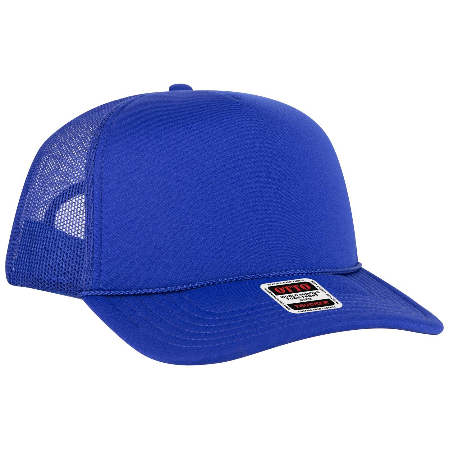 OTTO CAP 5 Panel High Crown Mesh Back Trucker Hat 3932-1