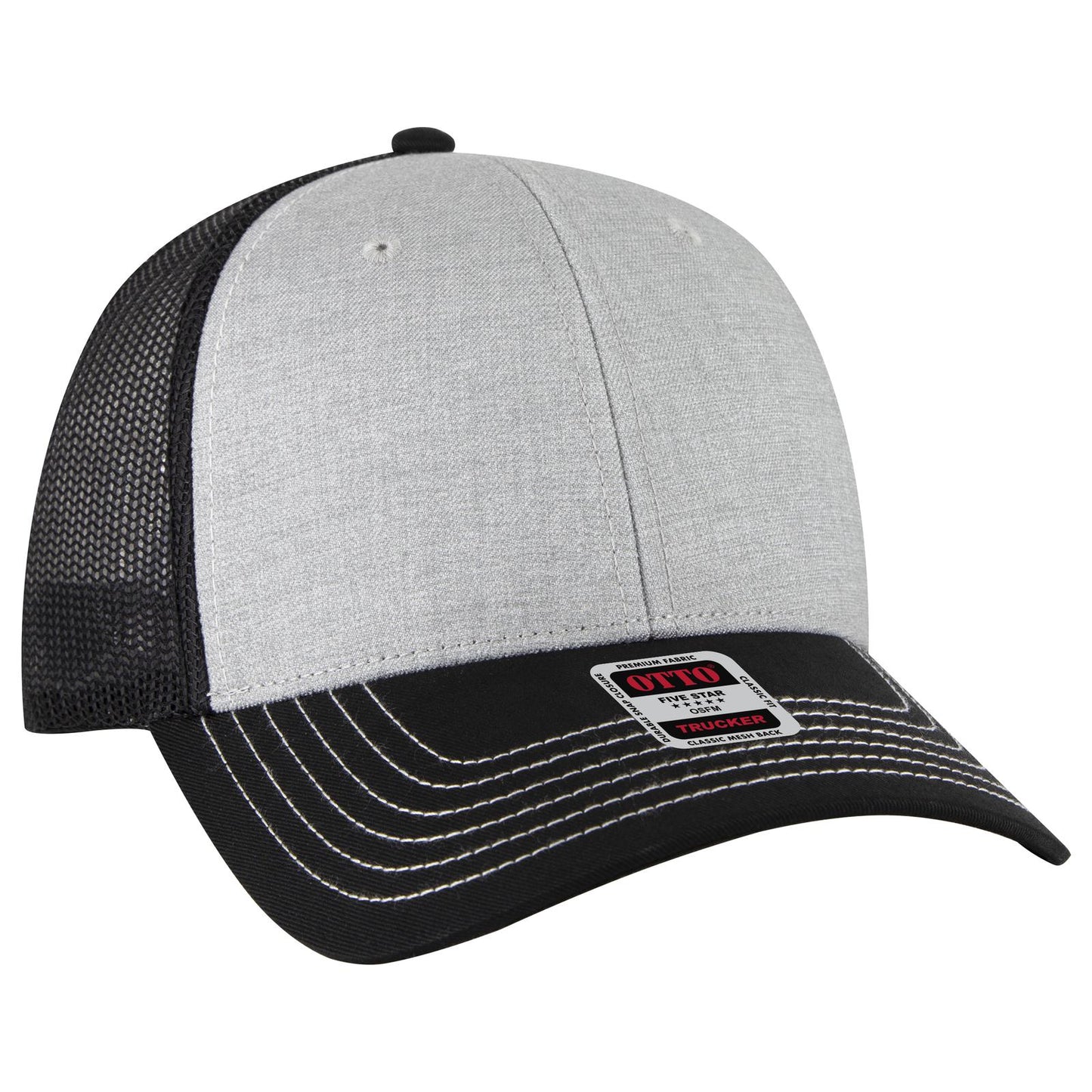 OTTO CAP 6 Panel Low Profile Mesh Back Trucker Hat 83-1239
