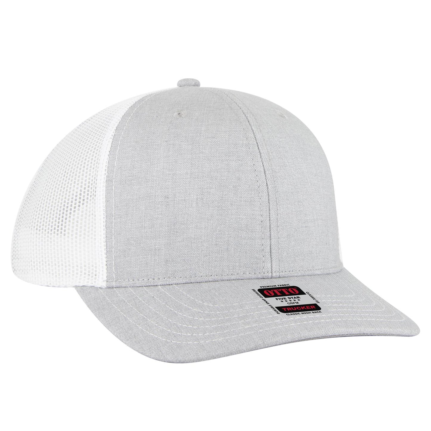 OTTO CAP 6 Panel Mid Profile Mesh Back Trucker Hat 112-1