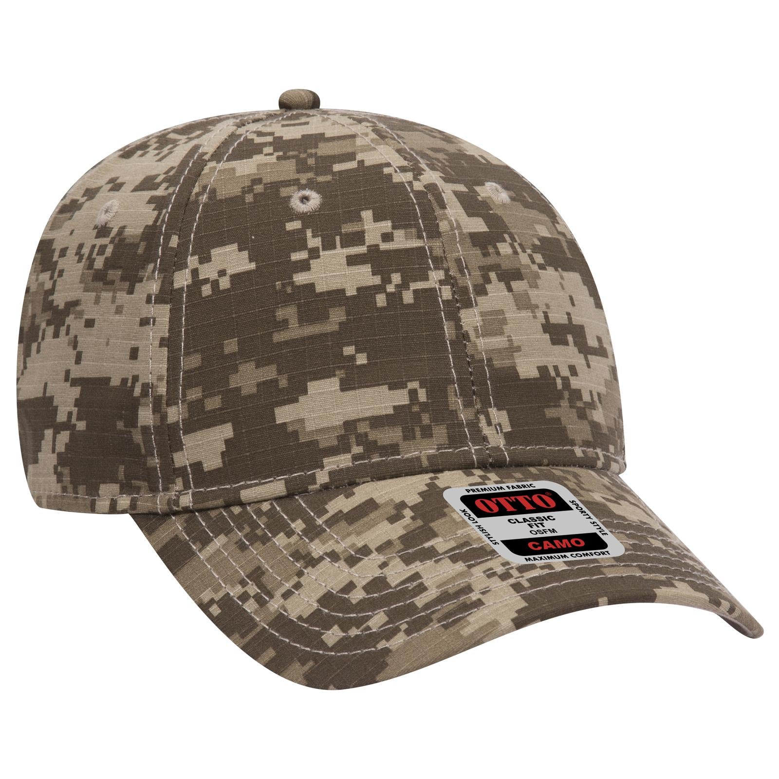 OTTO CAP Camouflage 6 Panel Low Profile Baseball Cap