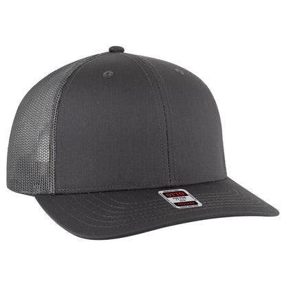 OTTO CAP 6 Panel Mid Profile Mesh Back Trucker Hat 112-1