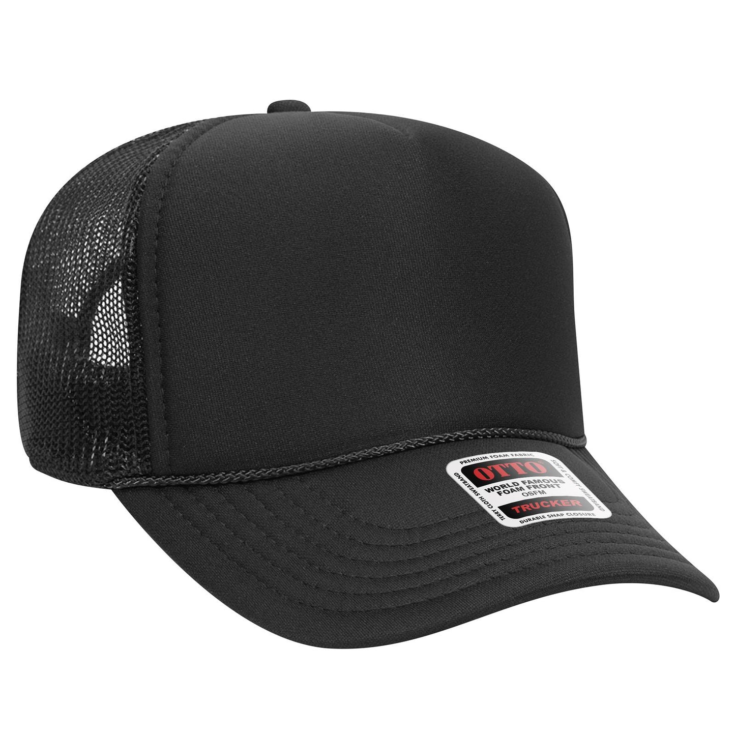 OTTO CAP 5 Panel Mid Profile Mesh Back Trucker Hat 32-467