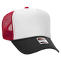 OTTO CAP 5 Panel High Crown Mesh Back Trucker Hat 39-165