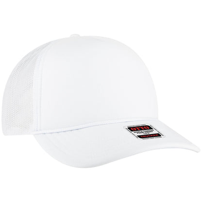 OTTO CAP 5 Panel High Crown Mesh Back Trucker Hat 3931-1