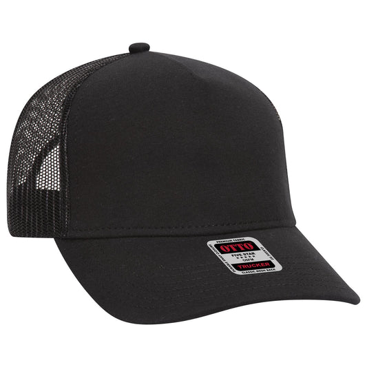 OTTO CAP 5 Panel Mid Profile Mesh Back Trucker Hat 32-934