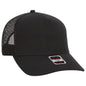 OTTO CAP 5 Panel Mid Profile Mesh Back Trucker Hat 32-934