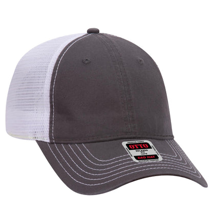 OTTO CAP 6 Panel Low Profile Mesh Back Trucker Dad Hat 121-858