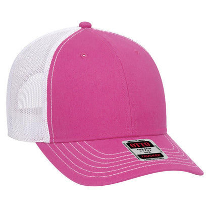 OTTO CAP 6 Panel Low Profile Mesh Back Trucker Hat 83-1239