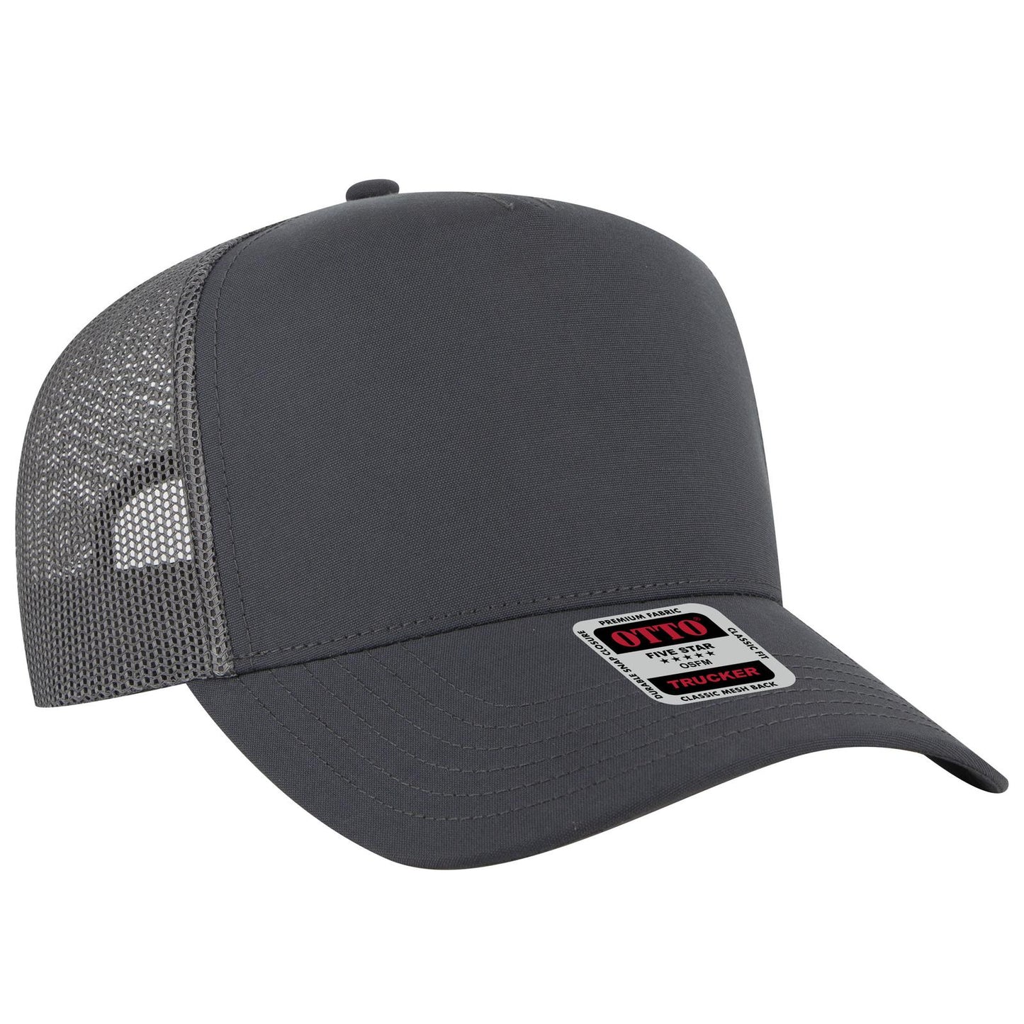 OTTO CAP 5 Panel Mid Profile Mesh Back Trucker Hat 32-285