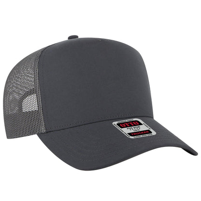 OTTO CAP 5 Panel Mid Profile Mesh Back Trucker Hat 32-285