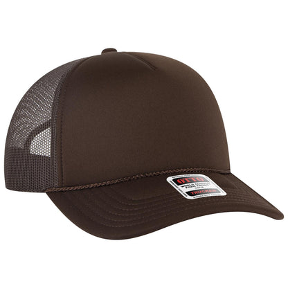 OTTO CAP 5 Panel Low Profile Mesh Back Trucker Hat 39102-1