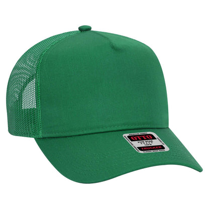 OTTO CAP 5 Panel Mid Profile Mesh Back Trucker Hat 32-285