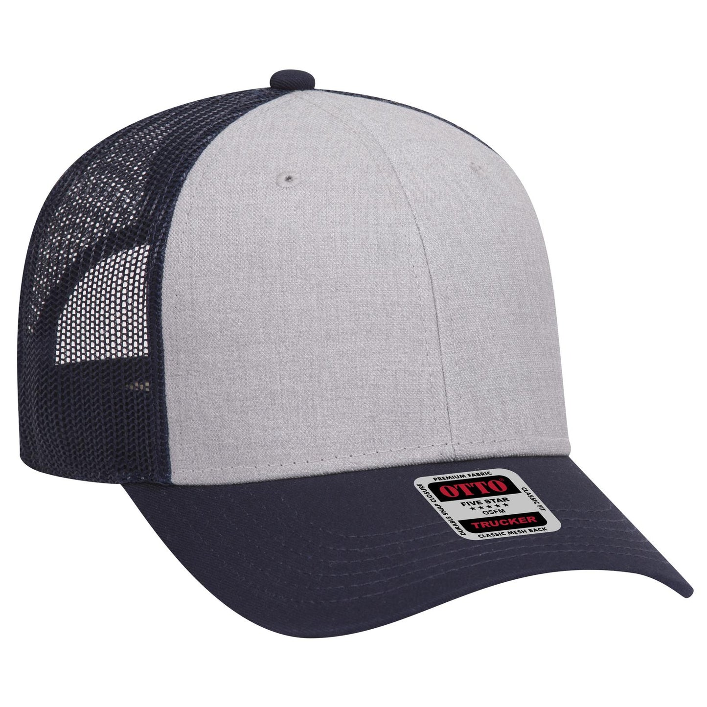 OTTO CAP 6 Panel Low Profile Mesh Back Trucker Hat 83-1239