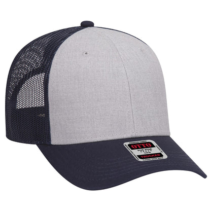 OTTO CAP 6 Panel Low Profile Mesh Back Trucker Hat 83-1239