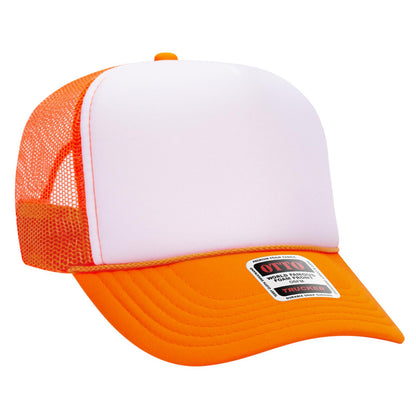OTTO CAP 5 Panel High Crown Mesh Back Trucker Hat 39-165