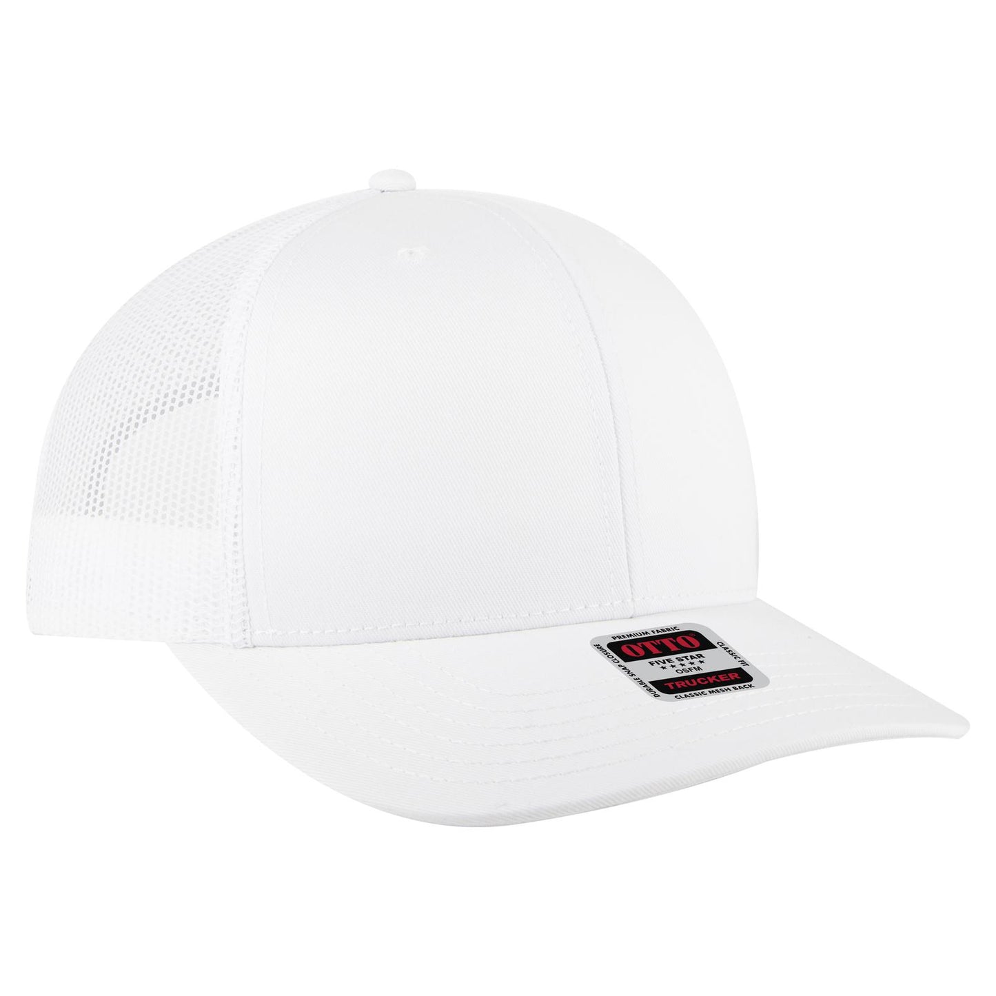 OTTO CAP 6 Panel Mid Profile Mesh Back Trucker Hat 112-1
