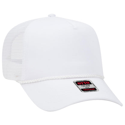 OTTO CAP 5 Panel Mid Profile Mesh Back Trucker Hat 39-071