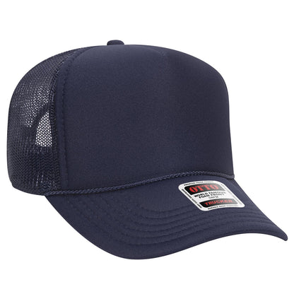 OTTO CAP 5 Panel Mid Profile Mesh Back Trucker Hat 32-467