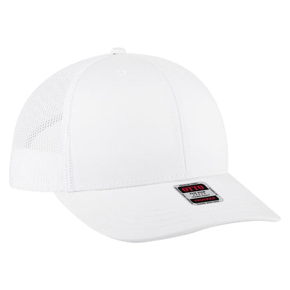 OTTO CAP 6 Panel Mid Profile Mesh Back Trucker Hat 112-1