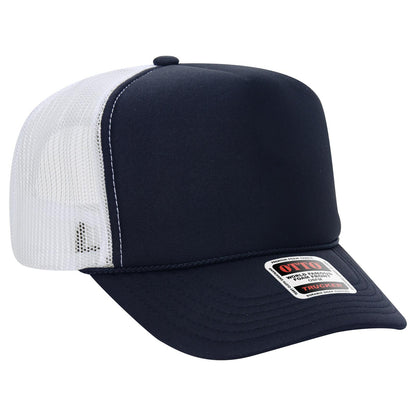 OTTO CAP 5 Panel High Crown Mesh Back Trucker Hat 39-165