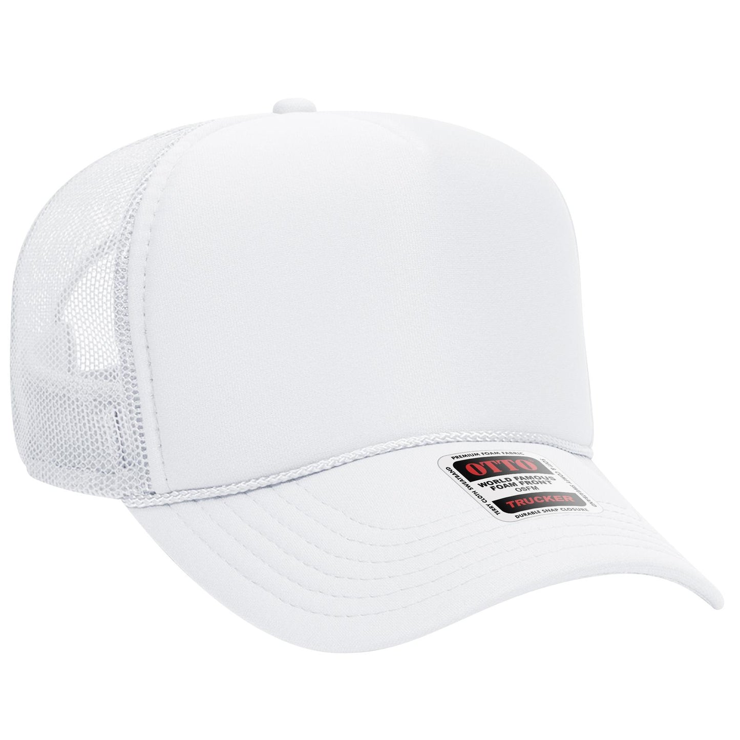 OTTO CAP 5 Panel Mid Profile Mesh Back Trucker Hat 32-467