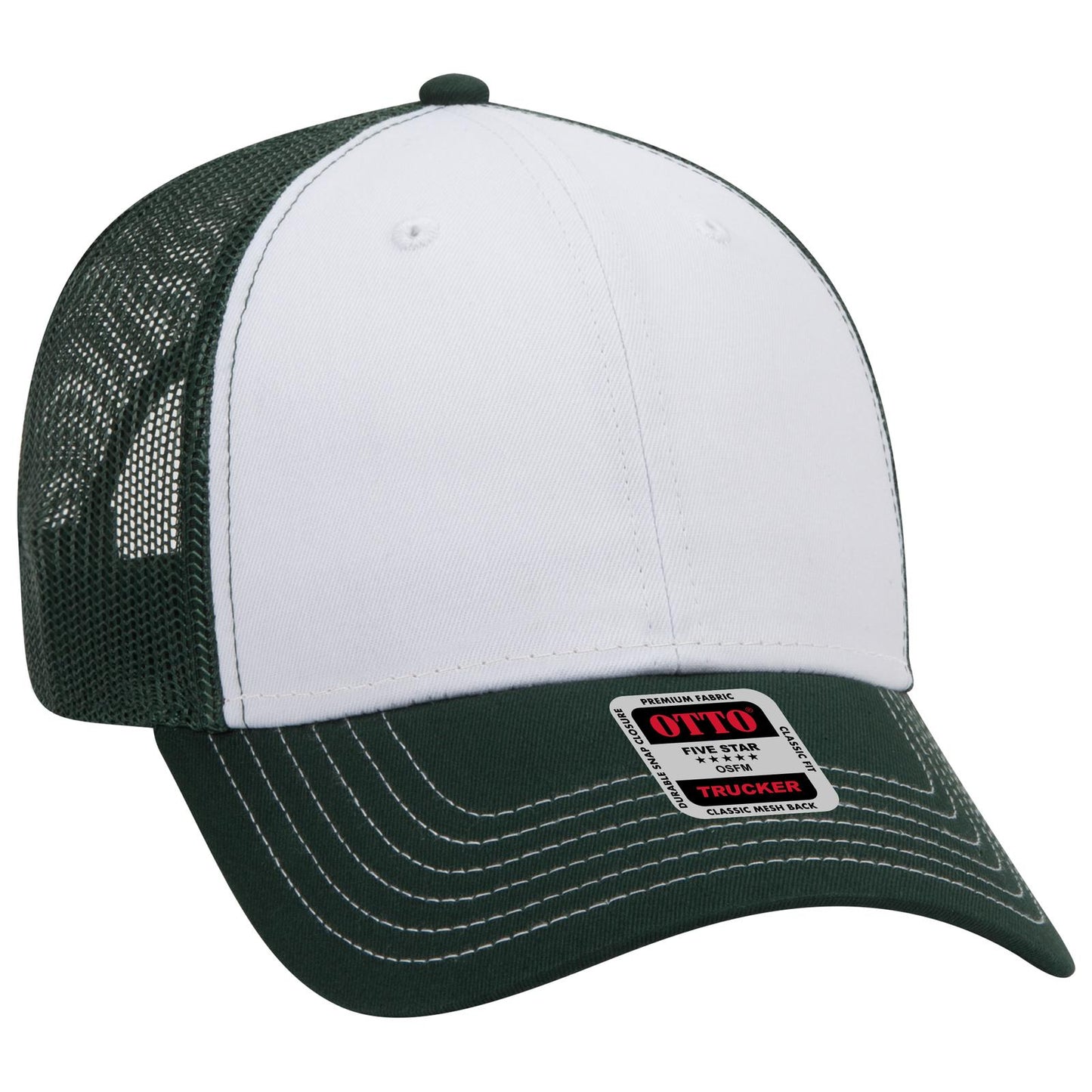 OTTO CAP 6 Panel Low Profile Mesh Back Trucker Hat 83-1239
