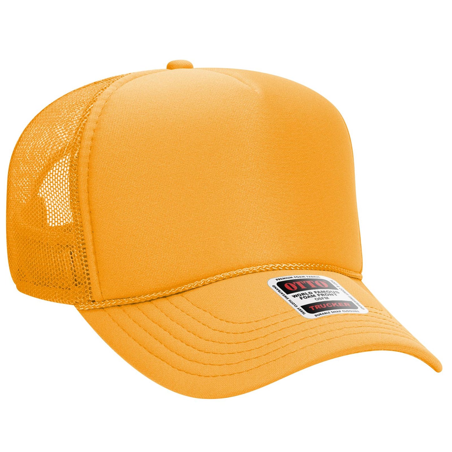 OTTO CAP 5 Panel Mid Profile Mesh Back Trucker Hat 32-467