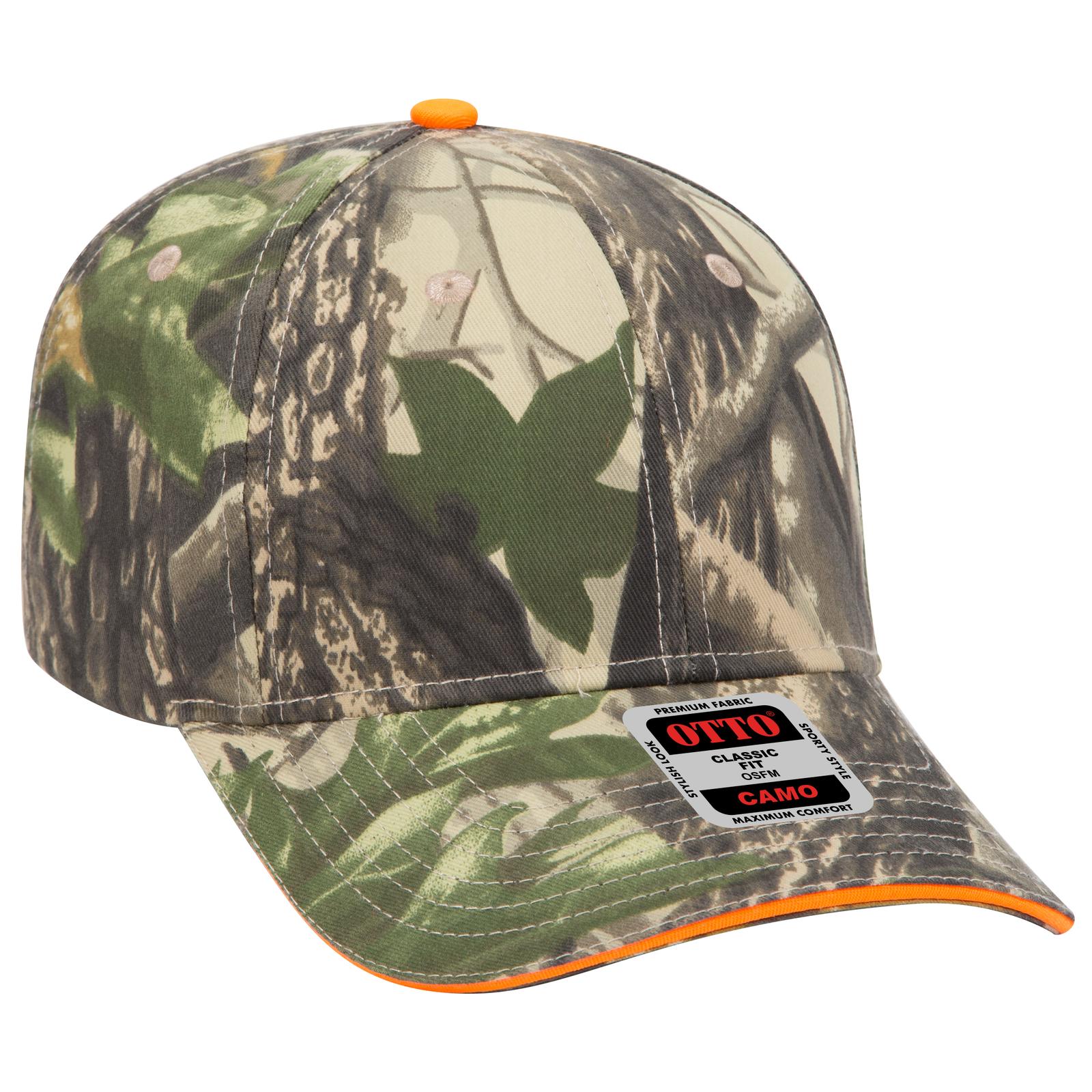 OTTO CAP Camouflage 6 Panel Low Profile Baseball Cap