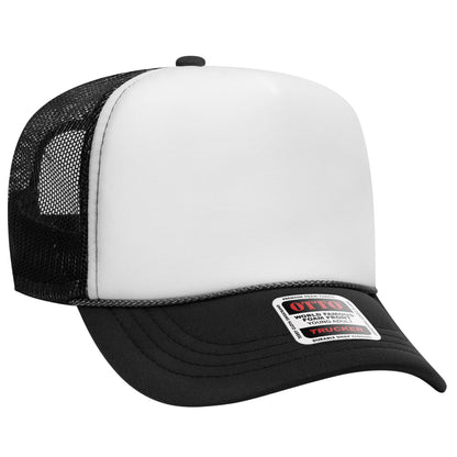 OTTO CAP 5 Panel High Crown Mesh Back Trucker Hat 39-165