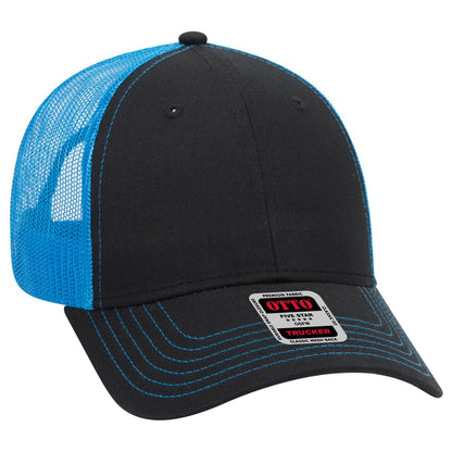 OTTO CAP 6 Panel Low Profile Mesh Back Trucker Hat 83-1239