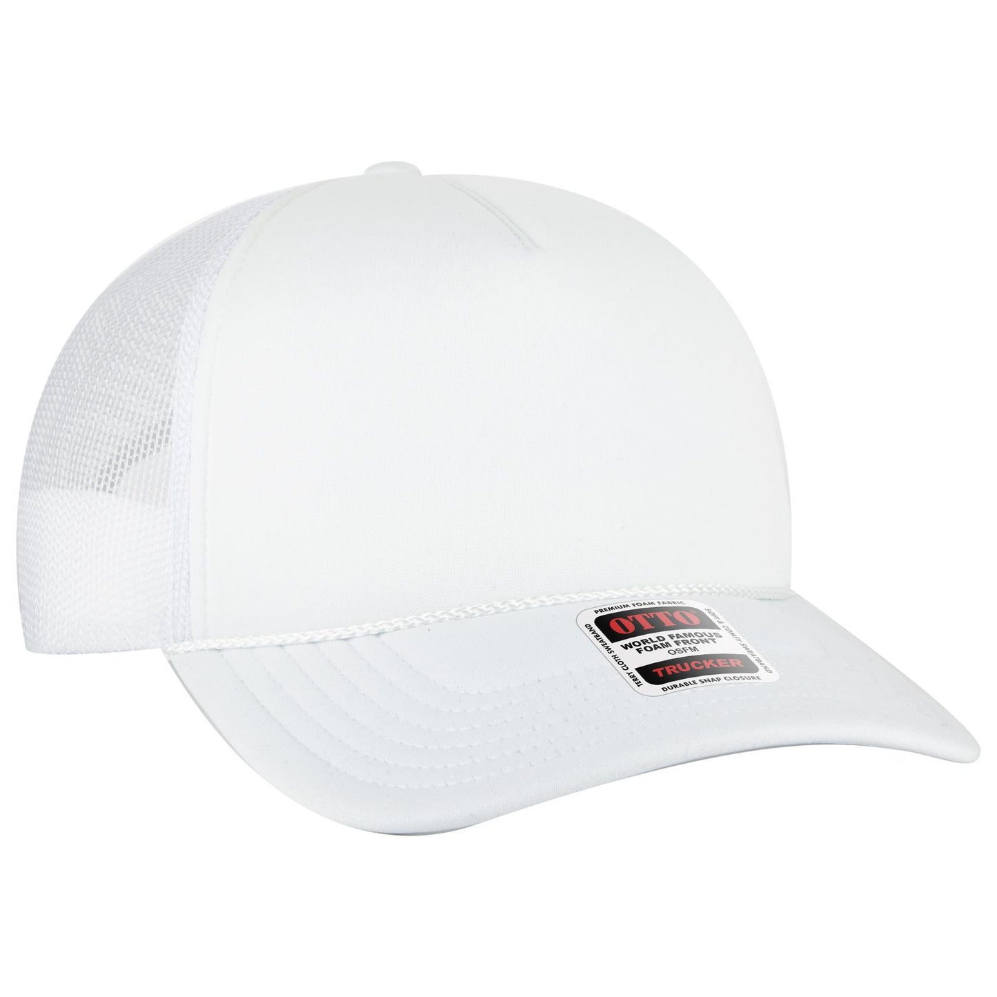 OTTO CAP 5 Panel Low Profile Mesh Back Trucker Hat 39102-1