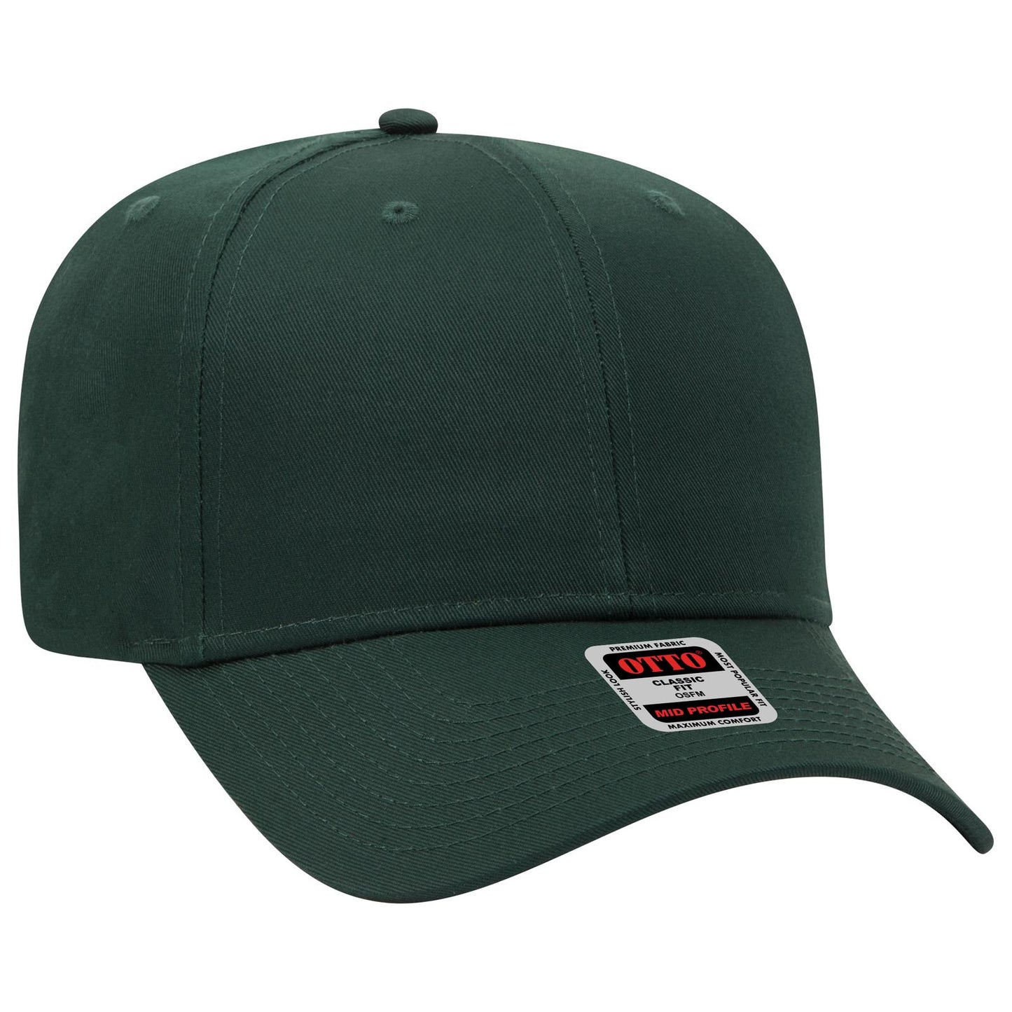 OTTO CAP 6 Panel Mid Profile Baseball Cap 27-079