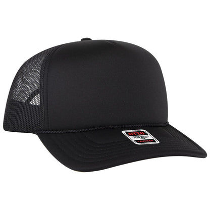 OTTO CAP 5 Panel High Crown Mesh Back Trucker Hat 3932-1